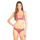 Abire Leopard rouge - Ensemble soutien-gorge / string