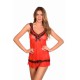 Ramy Rouge - Ensemble nuisette / string