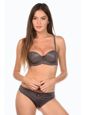 Iris Anthracite - Ensemble soutien-gorge / culotte