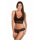 Minola Noir - Ensemble soutien-gorge / tanga