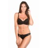 Olinda Noir - Ensemble soutien-gorge / string