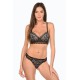Rally Noir - Ensemble soutien-gorge / string