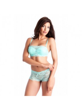 Troublante Vert d'eau - Soutien-gorge / Shorty