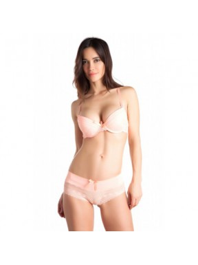 Changeante Saumon - Soutien-gorge / Shorty