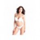 Insouciante Blanc - Soutien-gorge / String
