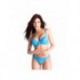Insouciante Bleu - Soutien-gorge / String