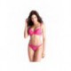 Insouciante Fushia - Soutien-gorge / String