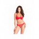 Scintillante Rouge - Soutien-gorge / String