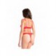 Scintillante Rouge - Soutien-gorge / String