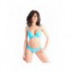 Fuyante Turquoise - Soutien-gorge / String