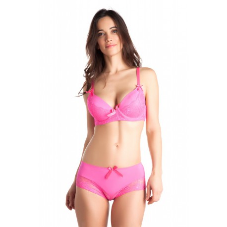 Ahurissante Fushia - Soutien-gorge / Shorty