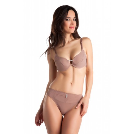 Douna Taupe - Soutien-gorge / String