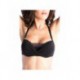 Edwige Noir - Soutien-gorge / String