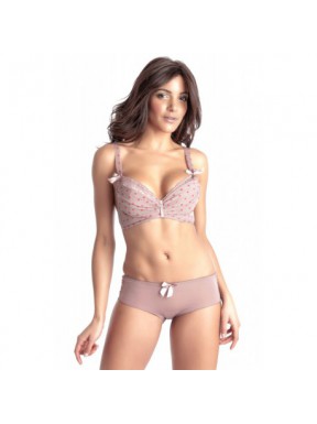 Capricieuse Bois de rose - Soutien-gorge / Culotte