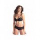 Astucieuse Noir - Soutien-gorge / String