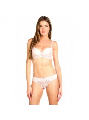 Exaltante Taupe - Ensemble soutien-gorge / tanga