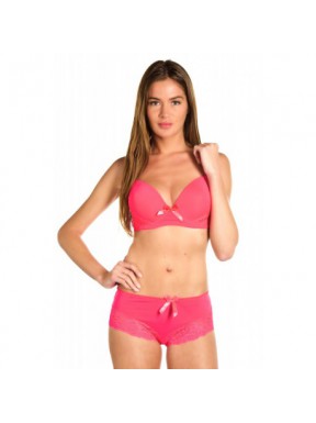 Defiante Fushia - Ensemble soutien-gorge / tanga