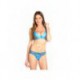 Abire Leopard bleu - Ensemble soutien-gorge / string