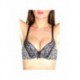 Abire Leopard noir - Ensemble soutien-gorge / string