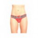 Abire Leopard rouge - Ensemble soutien-gorge / string