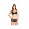 Abeline Noir - Ensemble soutien-gorge / tanga