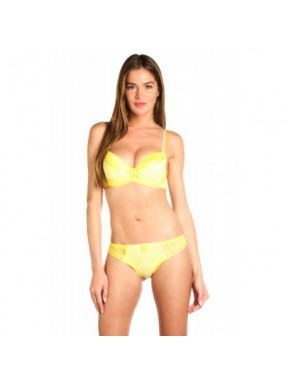 Acia Jaune - Ensemble soutien-gorge / tanga