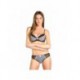 Acia Noir - Ensemble soutien-gorge / tanga