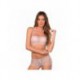 Ailante Taupe - Ensemble soutien-gorge / shorty