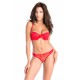 Scintillante Rouge - Soutien-gorge / String